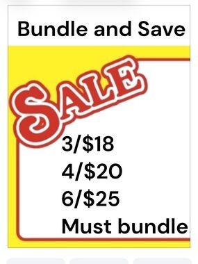 🐭 Bundle sale!  All items with the mouse are 3/$18 4/$20 or 6/$25 must bundle